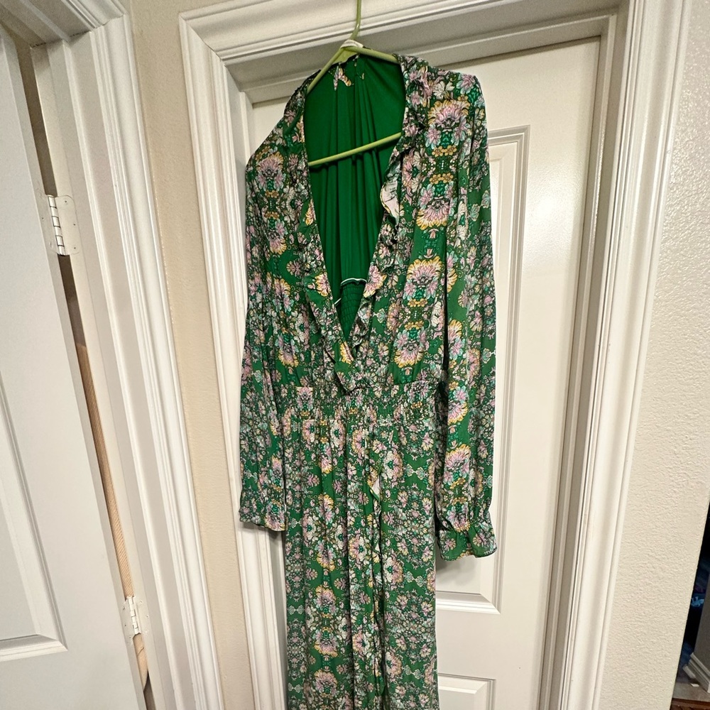 Anthropologie Josie Floral Maxi Dress XL